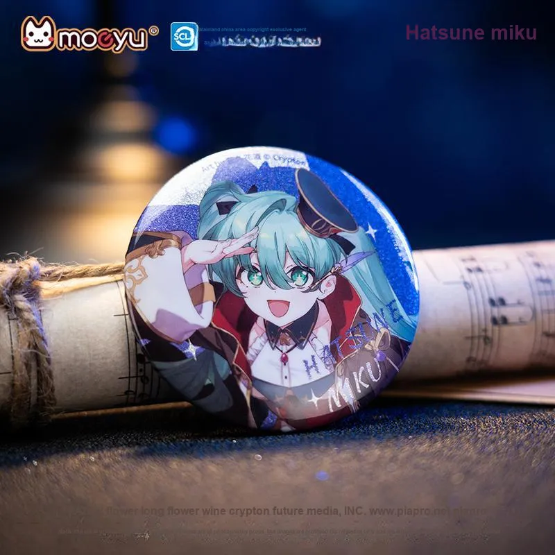MOEYU Hatsune Miku Badge Miku Tinplate Commemoration Badge Anime Collection Badges-1