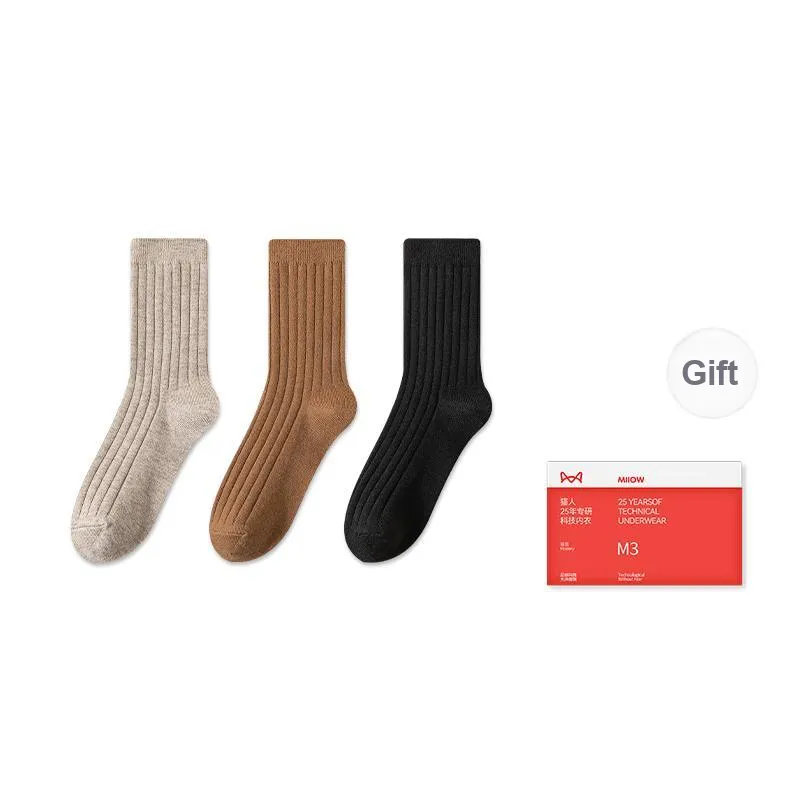MIIOW Trend Party Series Mid Calf Socks Women's Box Of 3 Pairs-6