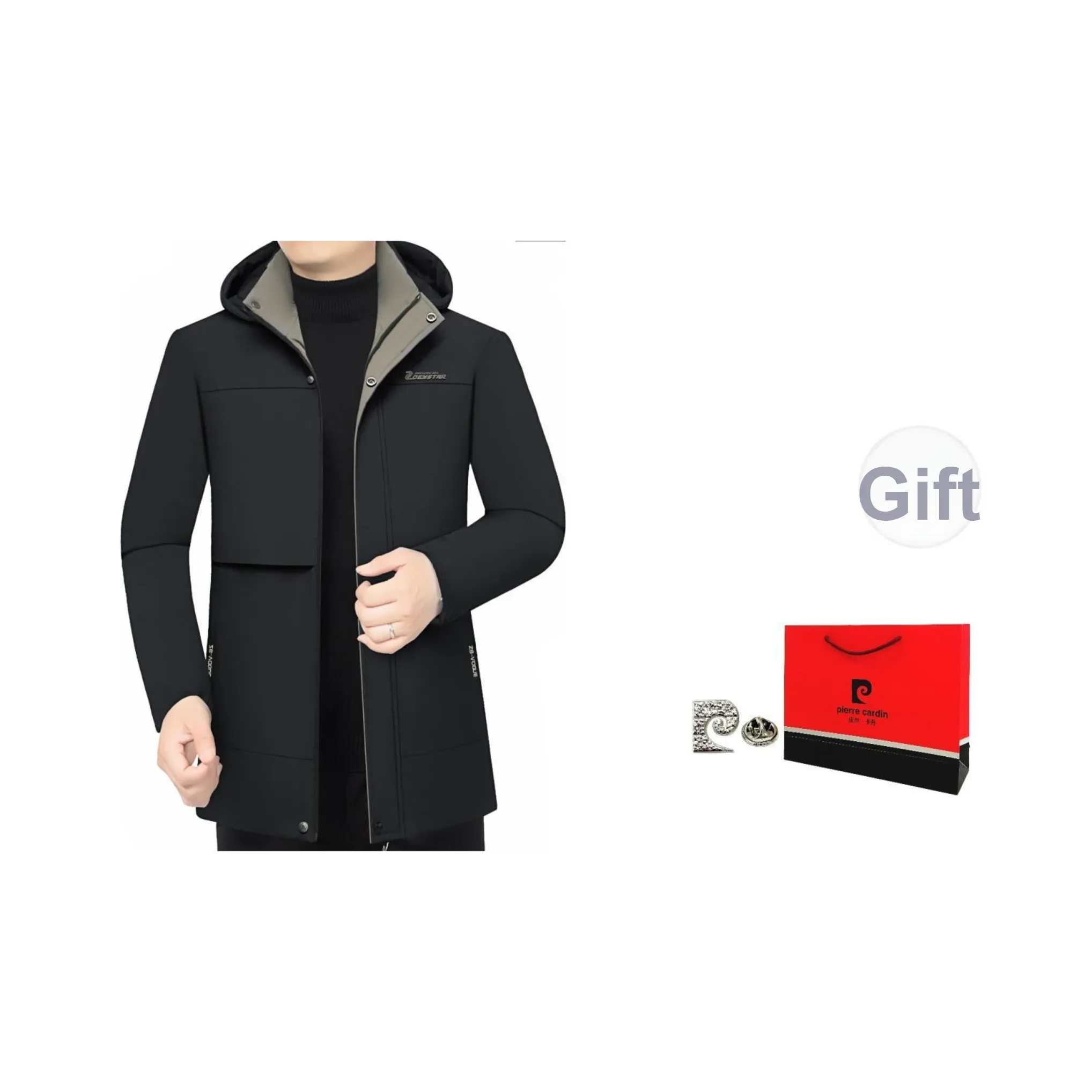 PIERRE CARDIN Хлопковый пуховик мужской