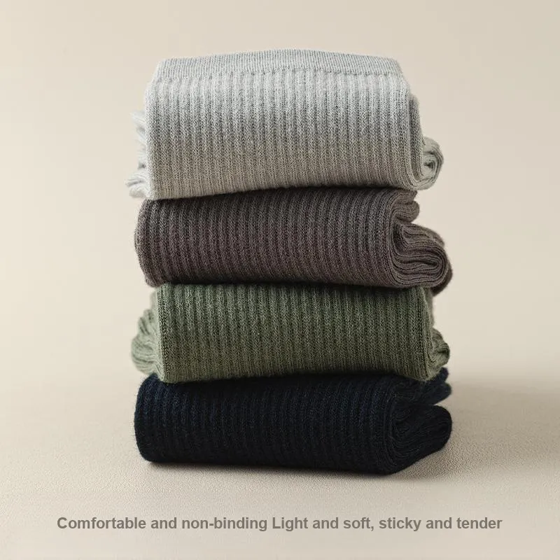 MIIOW Mid Calf Socks Women's 5 Pack-9