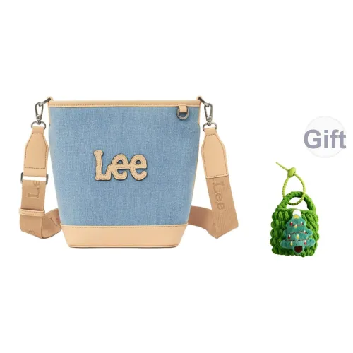 Ли совместный модель Ткань+Искусственная кожа Через плечо Сумка-ведро Плечевая сумка Обычная Женская