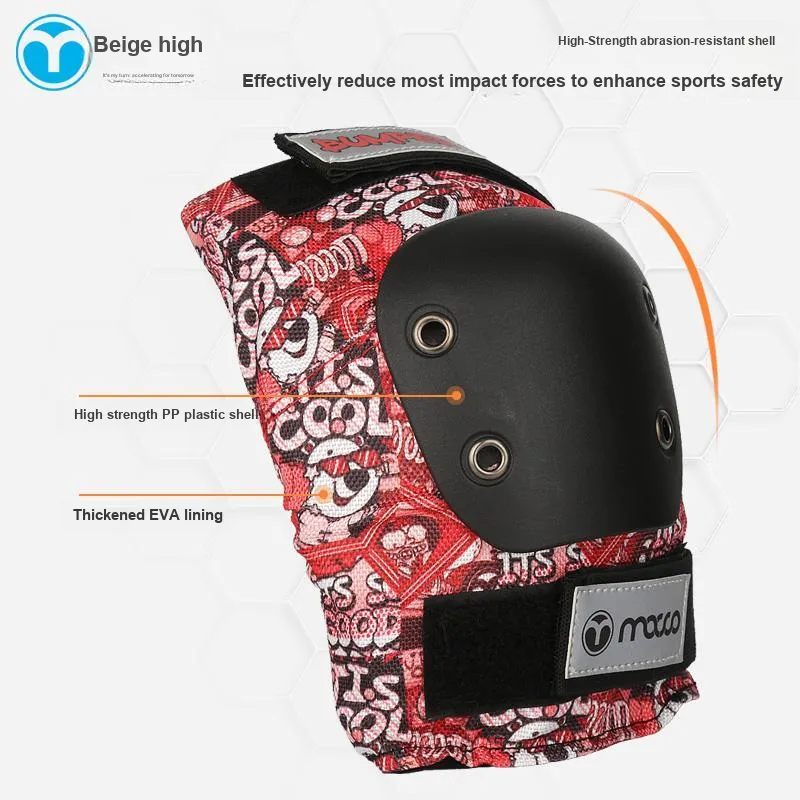 Michael Roller Skate Skateboard High Strength PP Plastic Shell With Thick EVA Lining Unisex Professional Protective-2