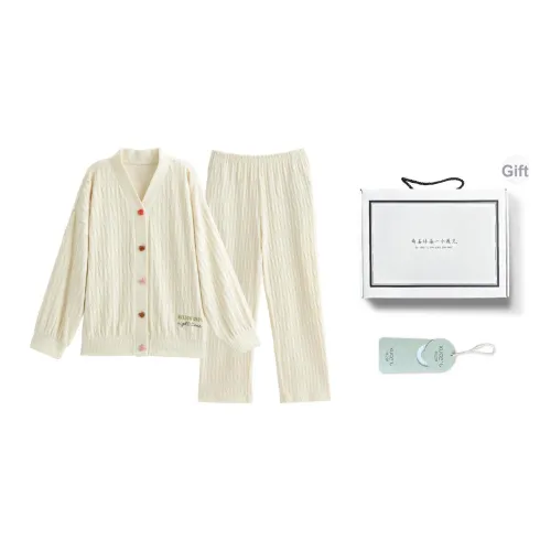 XUANZHITING Пижамный комплект женский Gift Box Set Ecru