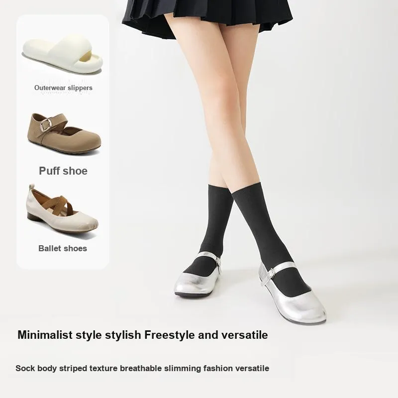 B&C.Room Knee High Socks Women's 4 Pack-6