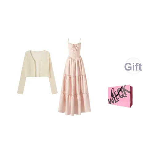 CTRTRC Изображение Цвет Кардиган+Длинный Юбка 2 Пачка Женские Комплекты Юбка