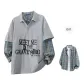 Heather Gray (Includes 1 Blue Plaid Shirt)
