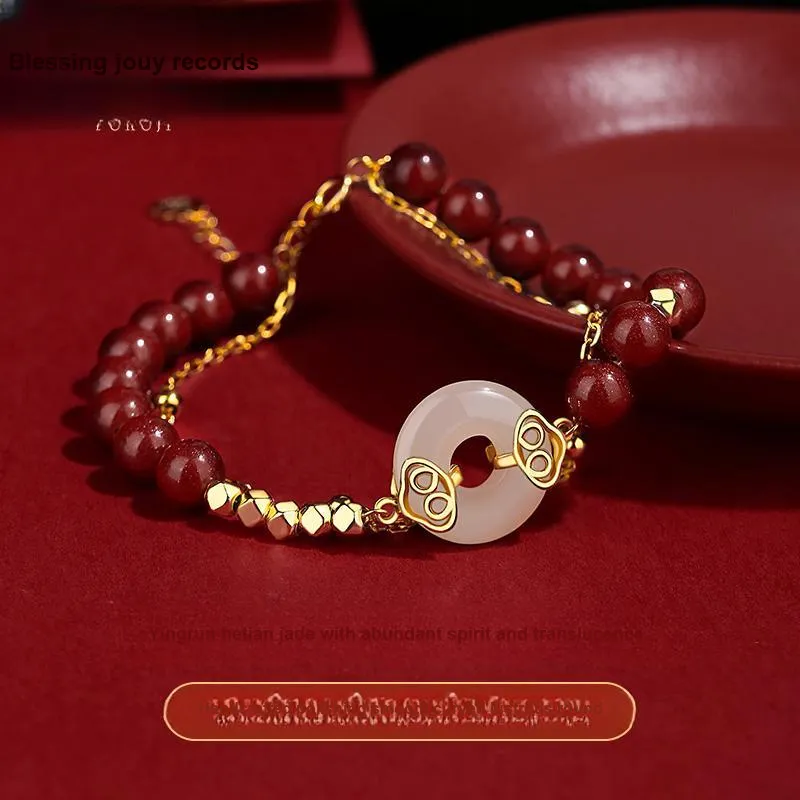 Fu Ru Ji Bracelets Pale Greenish White Jade Women's-3