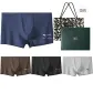 Narrow Waistband 4 Pack Box Included (Coffee+Light Gray+Black+Navy Blue)
