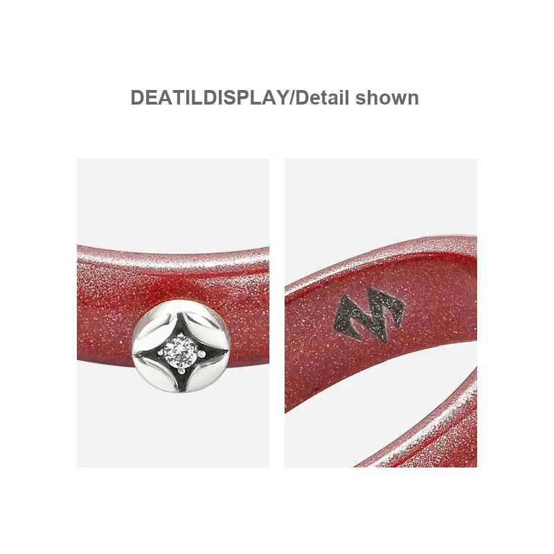BABAMA Reconstructed Cinnabar Rings Unisex-7