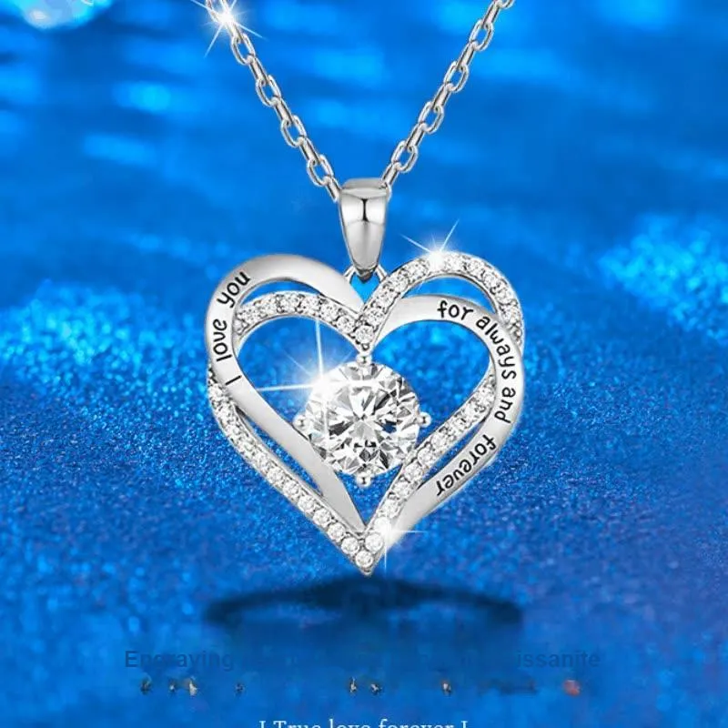 WUMZK 925 Sterling Silver Necklaces Women's-2