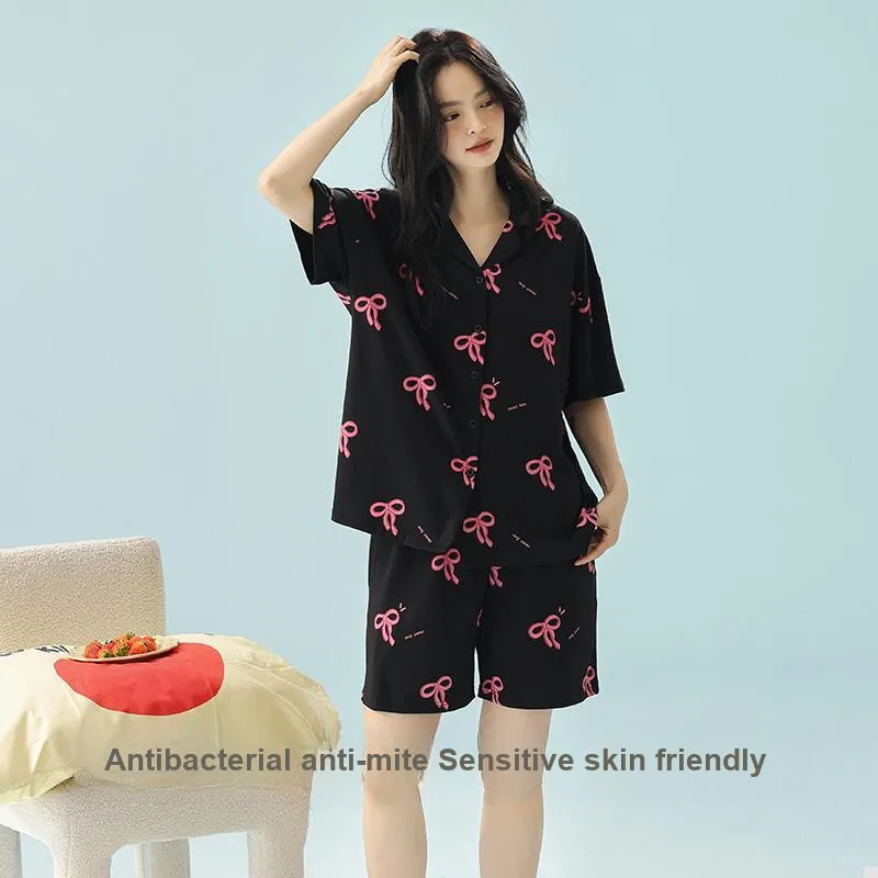 XIAFENYAN Pajama Set Women's Black-6