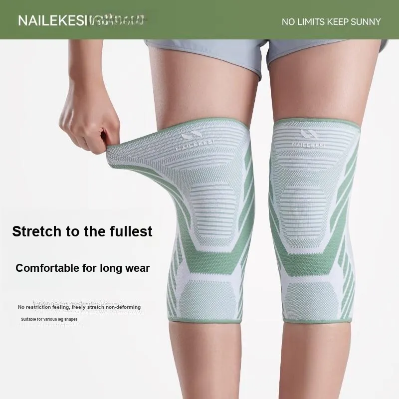 NAILEKESI Knee Pads Polyester Elastane Latex Thread Silicone Running Cycling Fitness Unisex-2