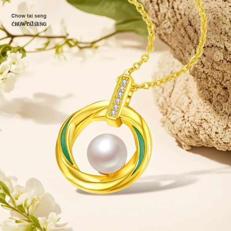 CHOW TAI SENG S925 Silver Necklaces Women's-6
