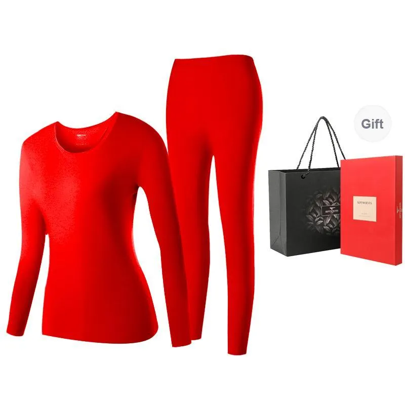 SEPTWOLVES Thermal Set Men's Gift Box Set Red-10