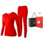 Women's Crew Neck Clothing Sets (Red) 100% cotton Antibacterial/Prosperity Celebration