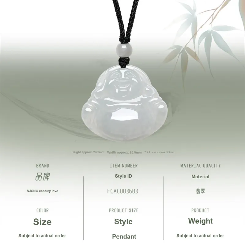 Century Edge Jewelry Glutinous Jade Jadeite Pendants Women's-2