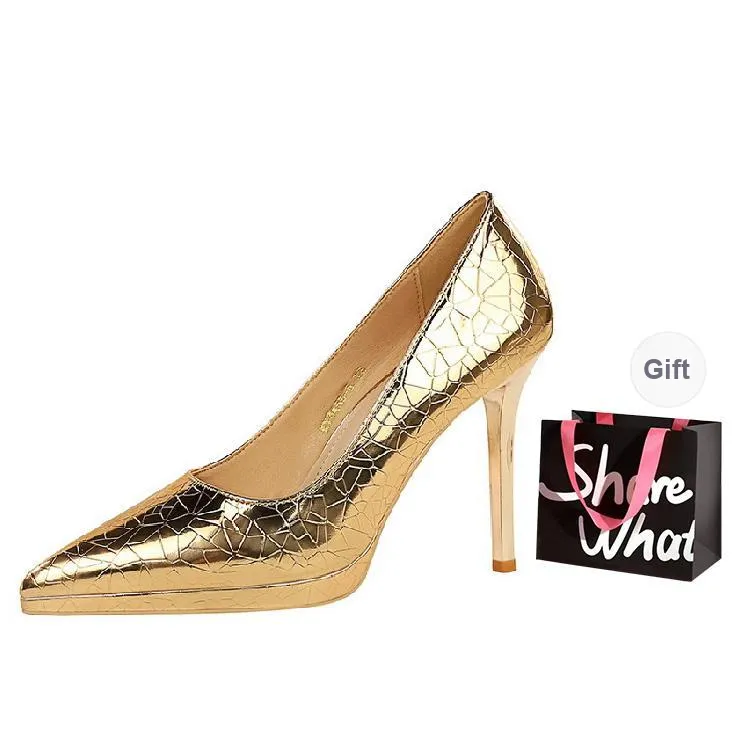 BIGTREE Slim Heel High Heels Women's-11