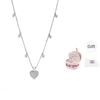 CHIARA FERRAGNI Zircon 925 Silver Italian Luxury, Versatile Necklace Women's Silver
