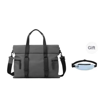 PIERRE CARDIN Genuine Leather Briefcase Men's Gray