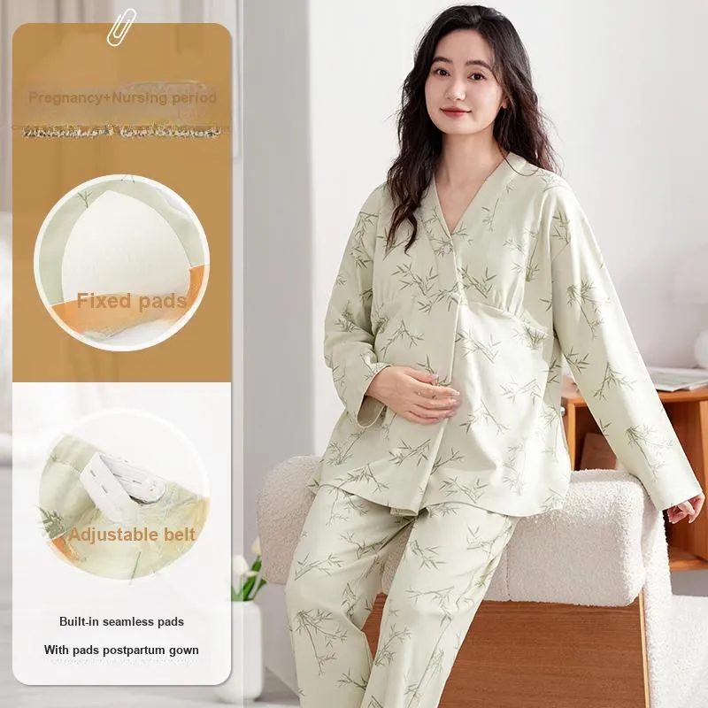 XIAFENYAN Pajama Set Women's Green-1