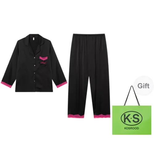 Kosrood Pajama Set Women's Black Phantom Barbie