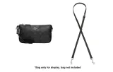 Black with Silver Buckle Adjustable Strap 91-120cm[Crossbody Style]