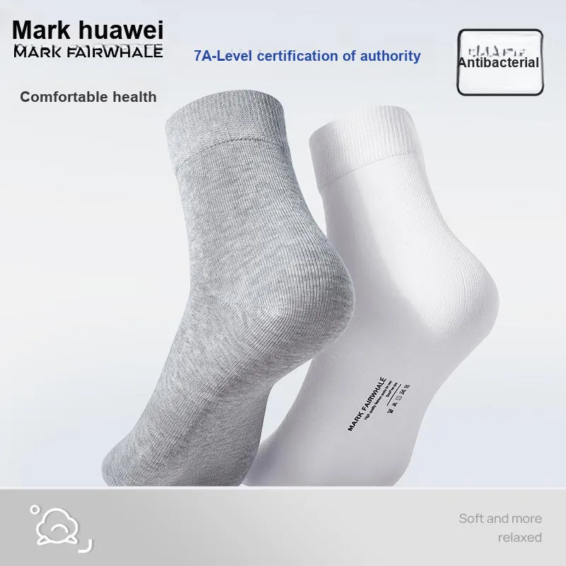 FAIRWHALE Knee High Socks Summer And Fall Unisex Box 5 Pack-2