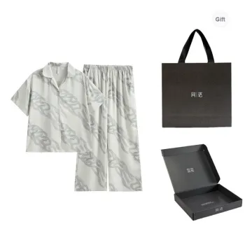 Same Language Pajama Gift Box Women's Gray White