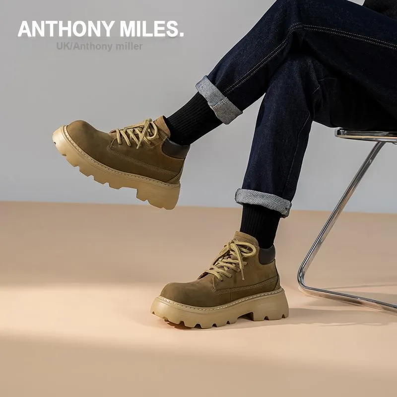 Anthony Miles Ankle Boots Men's Brown-7