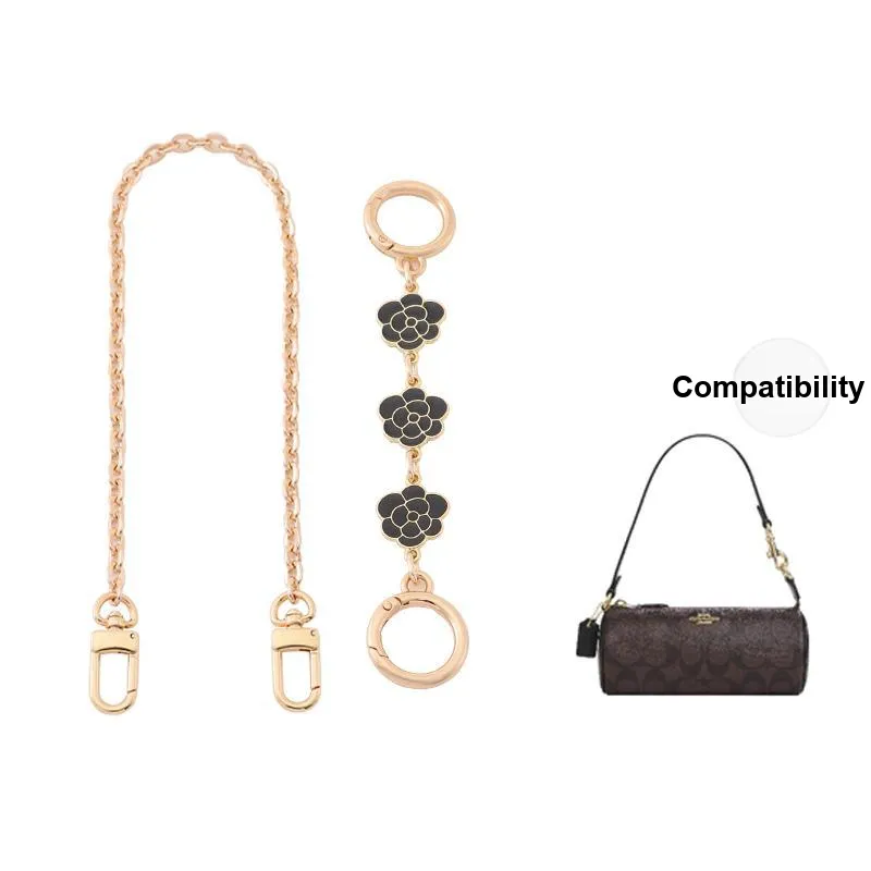 Gloya Metal Bag Accessory Women's Gold Tone/White-10
