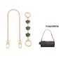 [Gold-Tone]Decorative Chain+Black Mountain Camellia Extender Chain Clothing Sets
