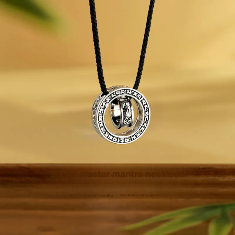KINGFOCUS New Chinese Style Vintage Wealth Attracting Bead Minimalist Sweater Chain Good Luck Necklaces Unisex-1