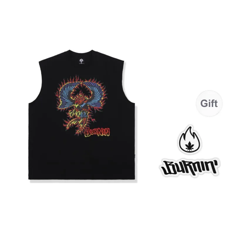 BURNIN Tank Tops Unisex Black-0