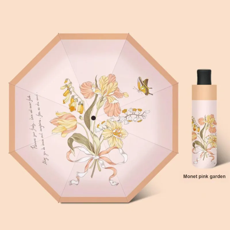 Womi Refreshing Print Sun Protection Umbrella Sunny And Rainy Dual Use Umbrella-1