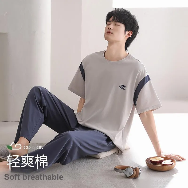 XIA.WA.ZHI.XIU Pajama Set Men's Gift Box Set Image Color-4