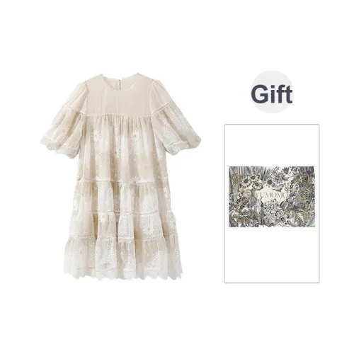 YUMOMO STAR Женские Платья с Коротким Рукавом