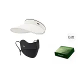 [Box]Twilight Black Face Mask+Frost Milk White Sun Protection Hat