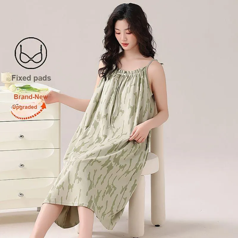 DanceBees Nightgown Women's Light Green-3