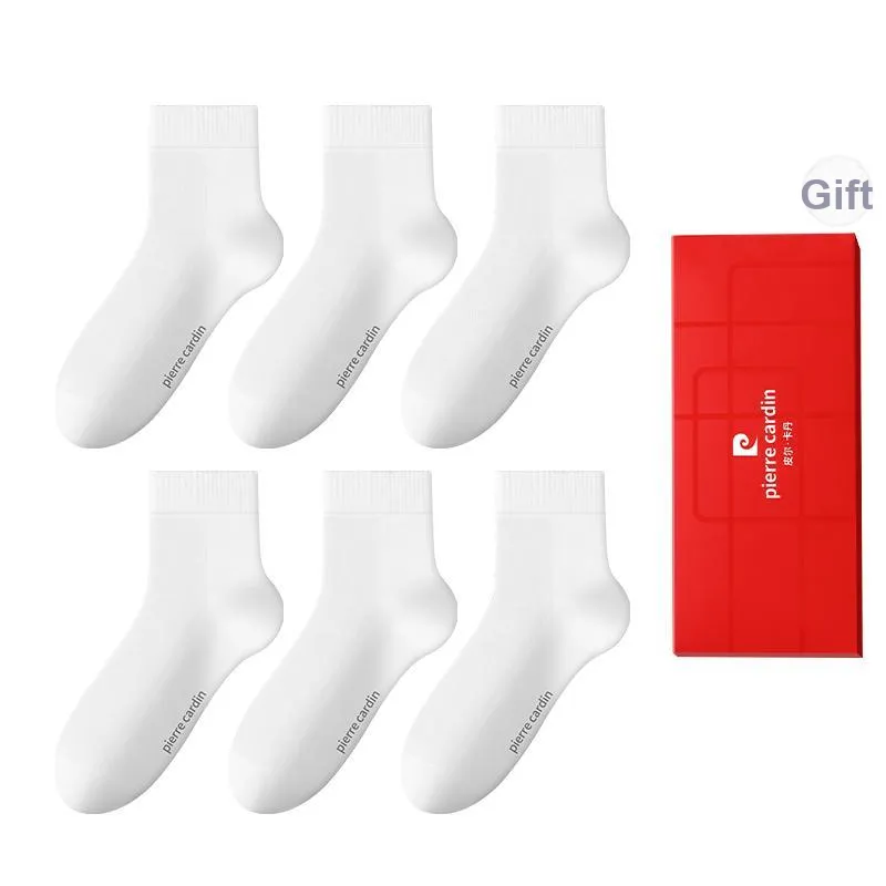 PIERRE CARDIN Mid Calf Socks Men's 6 Pack Box Included-7