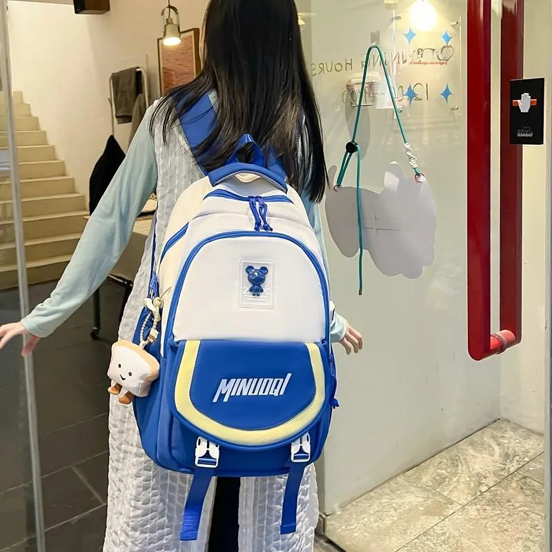 YUANTUZHE Twill Backpack Regular Unisex Multicolor-10