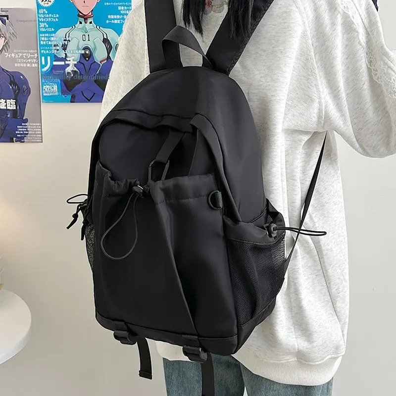 BRABOSTON Nylon Backpack Regular Unisex Gray/Black/Orange/Khaki-7