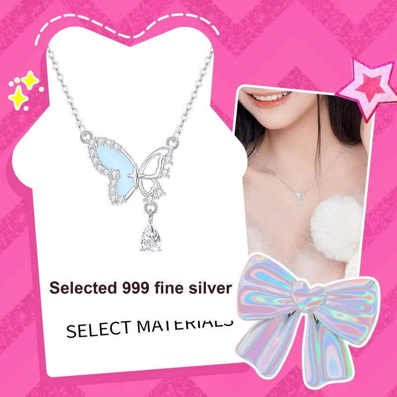 Barbie Silver Necklaces Women's-2