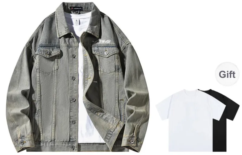 Airwalk Denim Jackets Unisex-17