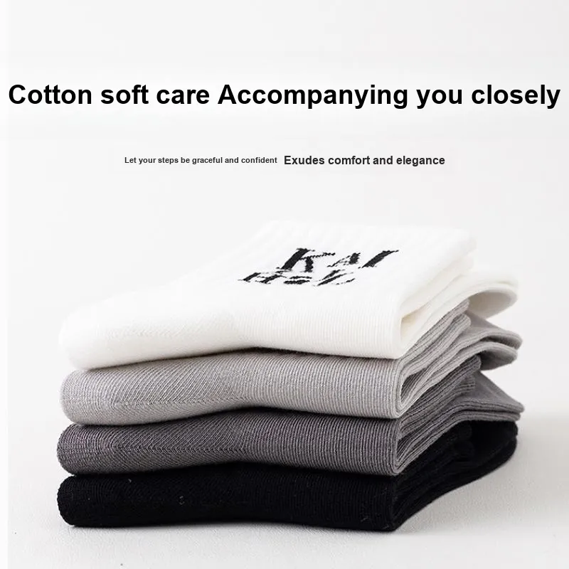 MIIOW Mid Calf Socks Men's 4 Pack-3