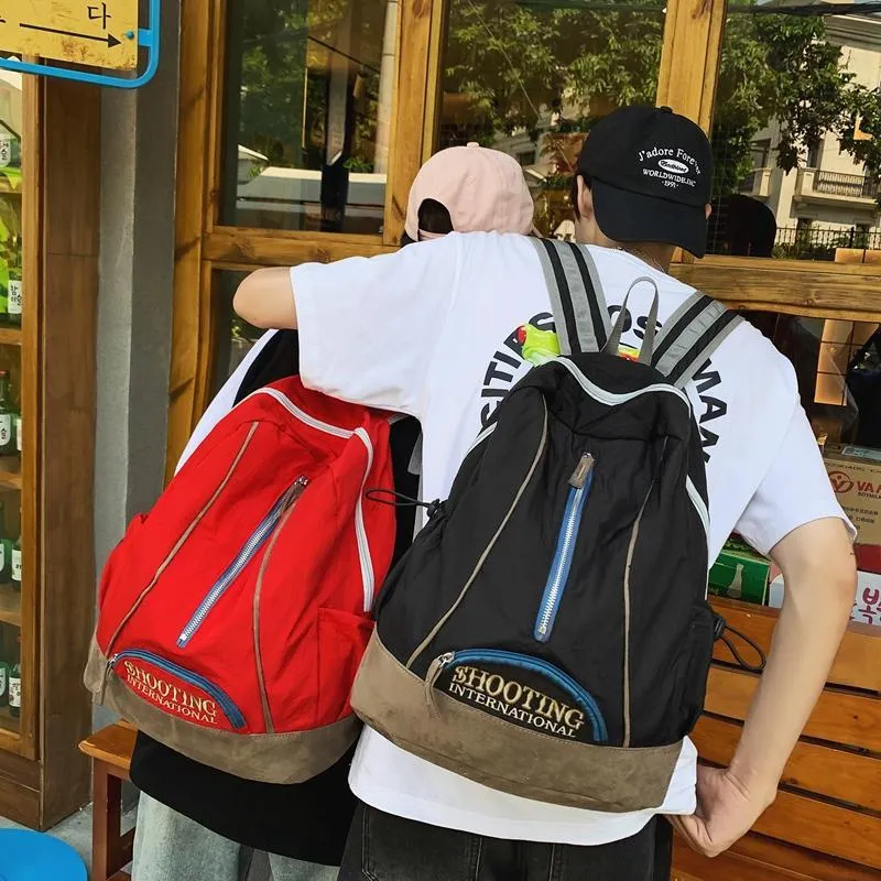 WICKBUEN Nylon With Suede Backpack Unisex Multicolor-1