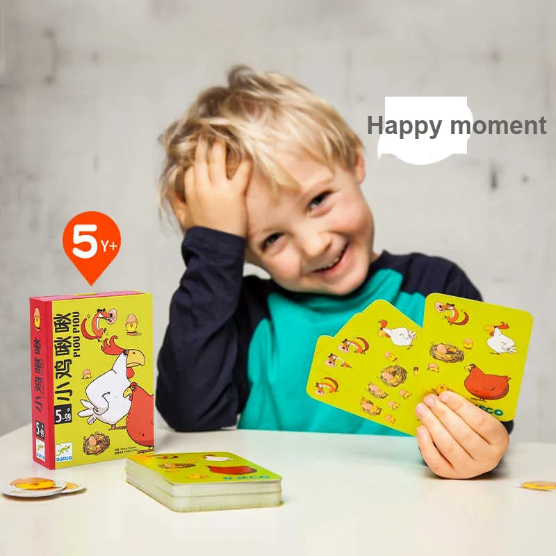 DJECO Little Chick Chirp, Casual Party Card Board Games-4