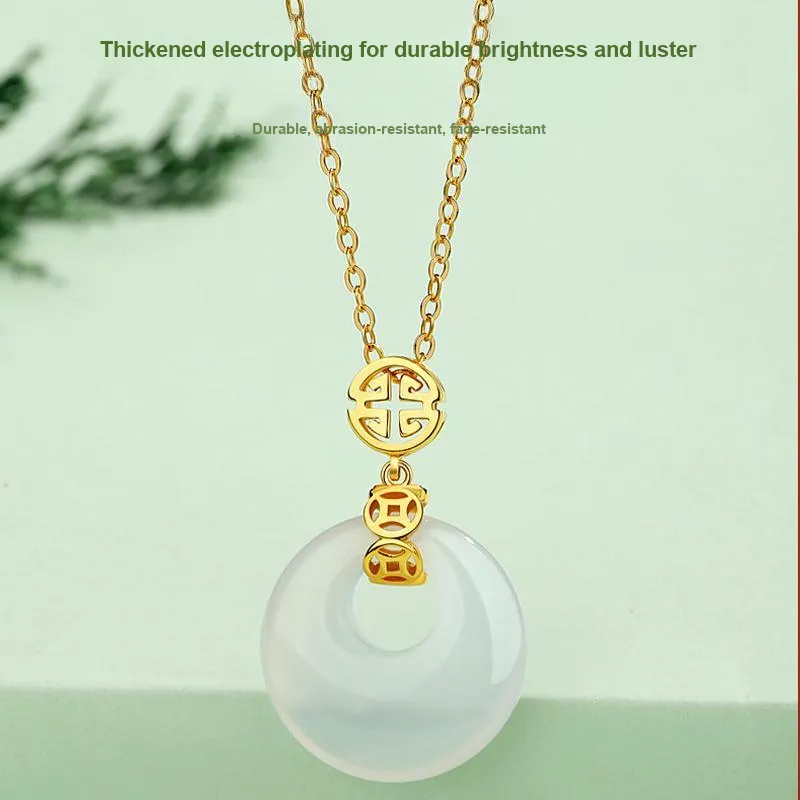 Suddenly Lucky Chalcedony Necklaces Women's-2