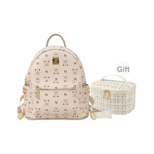 NATTY ПУ (полиуретан) Рюкзак Средний Женский Коричневый Бежевый Желтый