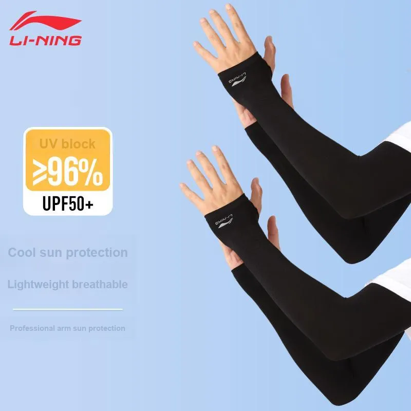 LiNing Road Bike Mountain Riding Gear Cycling Arm Warmers Outdoor Sports Running Travel Long Sleeve Unisex Polyamide-60
