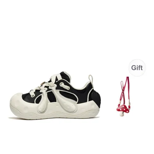 Palladium Lightweight Platform Mushroom hachi Fashion Trend Low Top Round Head Skateboarding hachi Unisex Black